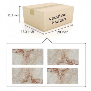 Natural Marble Polished Tile For Wall And Floor (Set of 4)
