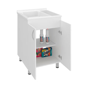 Foster 2 Door Utility Tub and Sink Freestanding Cabinet