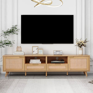 TV Stand Media Console With Cable Management