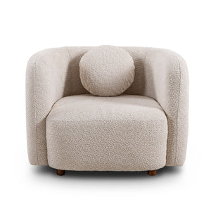 Japandi Style Accent Square Chair