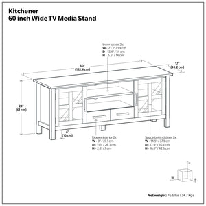 Kitchener - Handcrafted TV Media Stand