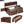 Full Size Captain Bed With Built In Storage Shelves, 4 Drawers And 2 Cabinets - Antique Brown