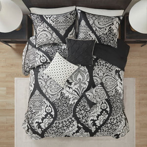 7 Piece Cotton Printed Comforter Set