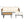 Outdoor 4-Piece Acacia Wood and Metal Patio Sofa Set