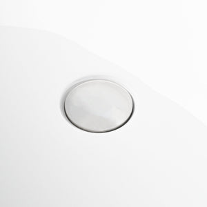 Freestanding Oval Bathtub With Overflow And Pop Up Drain, Double Walled Design - Gloss White