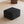 Black Plush Corduroy Sofa Ottoman - No Assembly Required