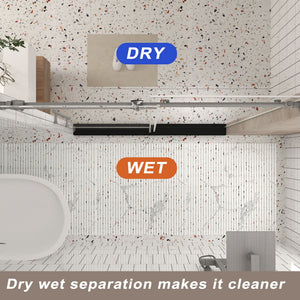 Frameless Shower Door, Smooth Sliding Tracks