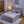 Queen Size Kids Upholstered Bed with Rabbit Ear Headboard & Storage
