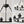 Black Wagon Wheel Chandelier 31.5 Inch Modern Farmhouse Pendant Light