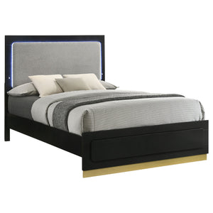 Sophia - Panel Bed With LED Headboard