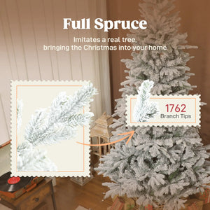 7.5 Ft Artificial Frosted Christmas Tree