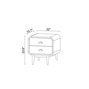 Alexa - Night Stand - Brown