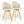 Ahoy - Contemporary Fixed Height Counter Stool & Round Footrest (Set of 2)