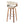 Vintage Mod - Mid Century Modern Fixed Height Barstool With Swivel With Round Footrest (Set of 2)