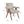 Contemporary Poppy Fabric Dining Armchair With Rubberwood Legs