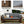 TOPMAX Outdoor Adjustable Patio Wooden Daybed Sofa Chaise Lounge with Cushions