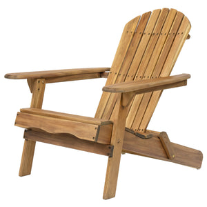 Folding Adirondack Chair Wooden Accent Furniture Lounge Chair