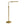 Verve - Floor Lamp With On / Off Switch Adjustable LED Round Base - Gold