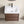 Wall Mounted Bathroom Vanity With Soft Close Drawer - Black Brown