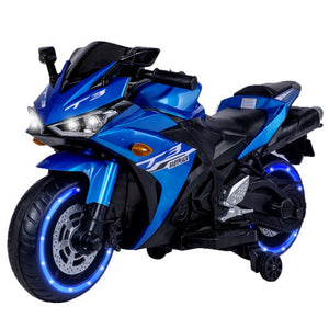 Kids Motorcycle,12V Motorcycle For Kids 3 4 5 6 Years Boys Girls 12v7ah Kids Motorcycle Ride On Toy With Training Wheels  Manual Throttle  Drive By Hand Lighting Wheels