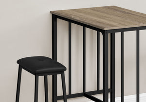 3 Piece Dining Set, Counter Height, Rectangular, Small, Contemporary & Modern