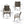 6 Pcs Outdoor Acacia Wood Dining Set with PE Rattan Stacking Chair