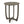 Hermosa Rustic Circular Bistro Table - Gray