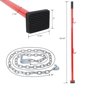 Universal Pulling Stick Tool for Car Repair Bumpers and Dent Fixing - Red