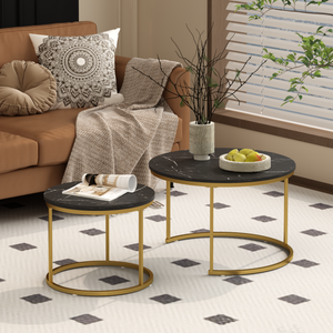 27.6in Nesting Coffee Table Set of 2