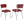 Open Back Upholstered Side Chairs (Set of 2)