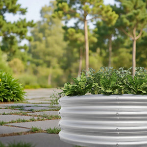 2PCS Tall Round Metal Raised Garden Beds