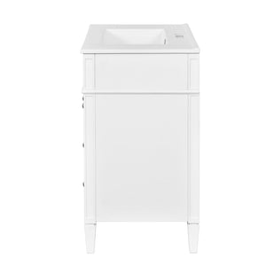 Bathroom Vanity With Top Sink, 2 Drawers & Tip Out Drawer