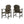 Outdoor Weather Resistant Acacia Wood Adirondack Dining Chairs (Set of 2)