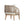 Acacia Wood Outdoor Club Chair, Curved Tub Design Patio Chair