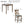 5 Piece Dining Table Set, Wooden Dining Square Table Set For 4