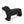 MGO Dog Bench - Outdoor Labrador Design, Matte Black