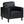 Weld 3 Piece Upholstered Track Arm Sofa Set - Black
