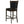Upholstered Counter Height Stools (Set of 2) - Black / Espresso