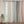 Cotton Printed Curtain Panel with Chenille Stripe and Lining Ivory 50x84