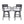 Outdoor Swivel Bar Chairs, 360 Degree Rotation, Ergonomic Backrest (Set of 2)