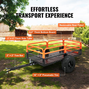 Heavy Duty Steel ATV Dump Trailer