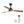 Ceiling Fan With 3 Blades, Remote Control, Reversible DC Motor, Noiseless Operation, 3 Downrods