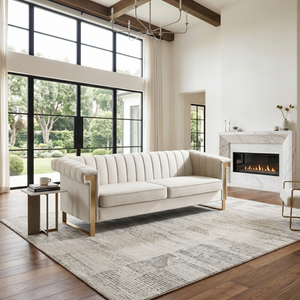 FX-P81-CW2 Modern Velvet Sofa