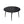 Modern Artificial Stone Round Dining Table With Metal Legs, Can Accommodate 6 People - Black