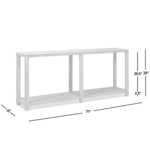 Milo - Console Table With Lower Shelf - Natural