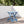 Folding Square Table For Backyard - Blue