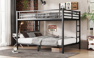 Metal Queen Over Queen Bunk Bed for Teens and Adults