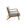 Mid-Century Style Lounge Chair With Upholstered Seat