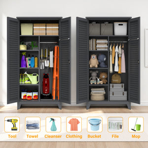 73'' Tall Metal Tool Storage Cabinet