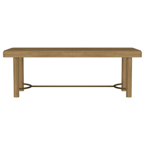 Benson - Extension Leaf Dining Table With Trestle Base - Sand